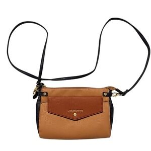 Liz Claiborne Alisia Convertible Crossbody Bag - Tan, brown and black